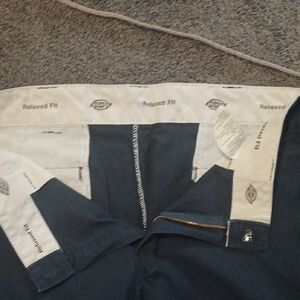 Dickies Size 36 Men's Dark Blue Flat Front Shorts